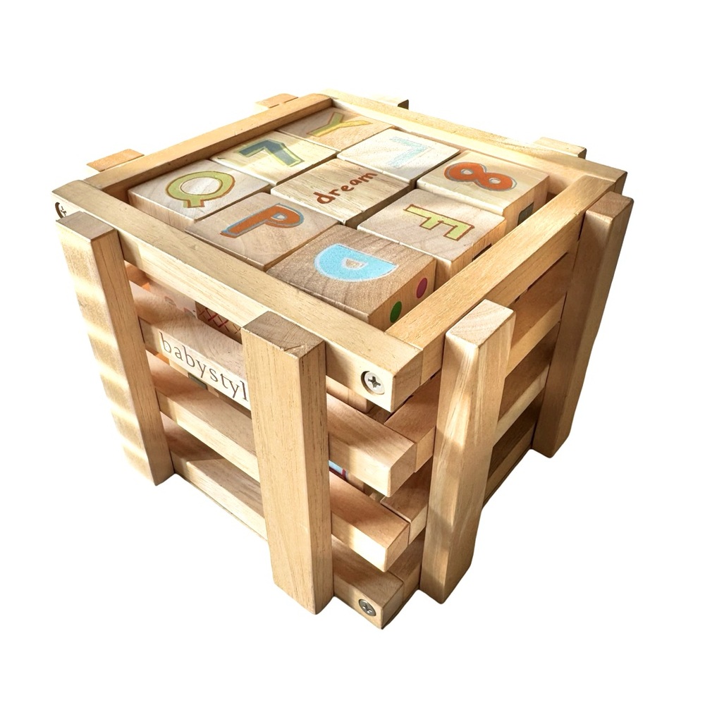 Wooden Blocks in Box